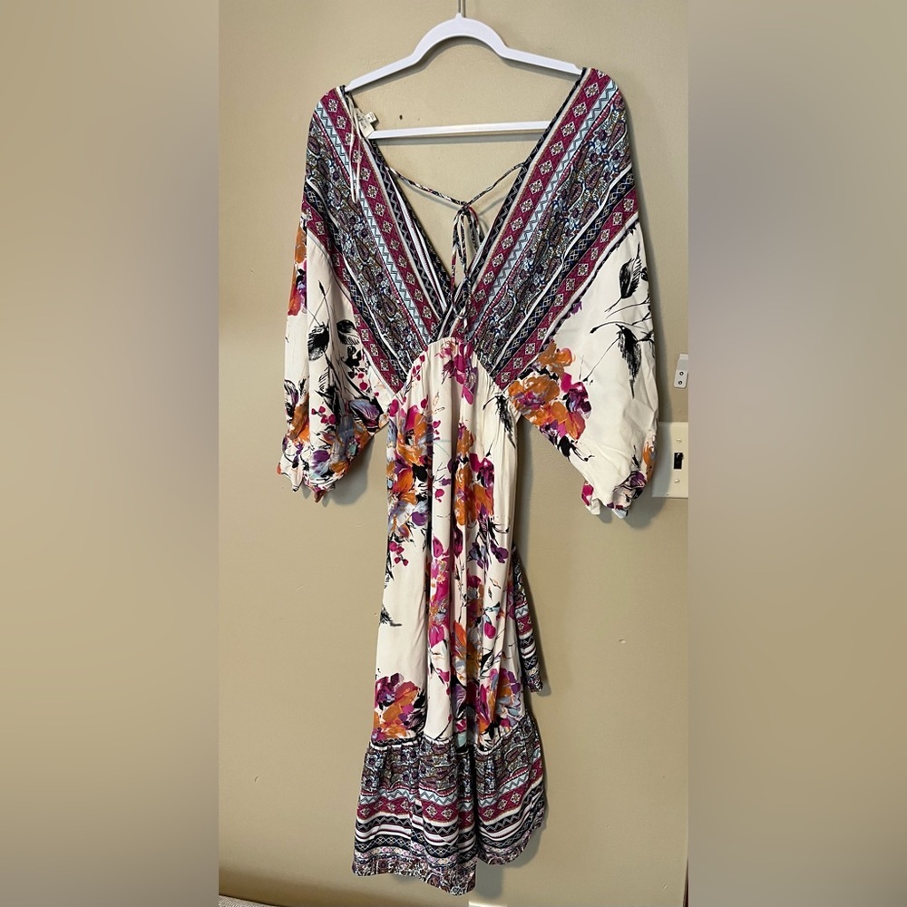 Umgee Floral High Low Dress - Picture 3 of 5